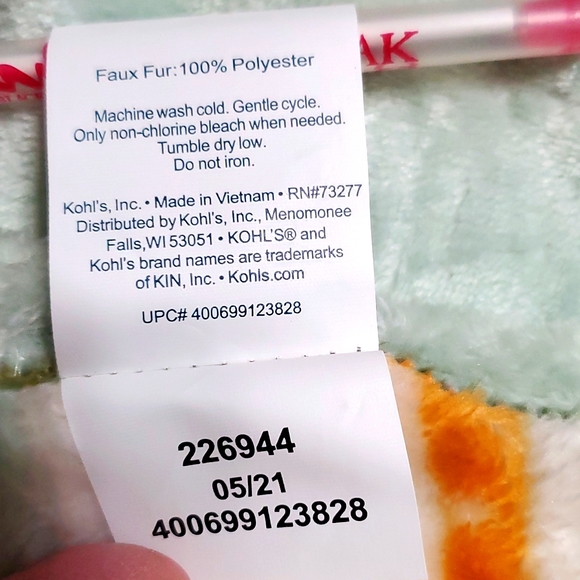 Fall Faux Fur Plush Throw - Picture 5 of 6